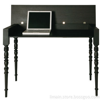 Computer desk, accommodates the box on both sides